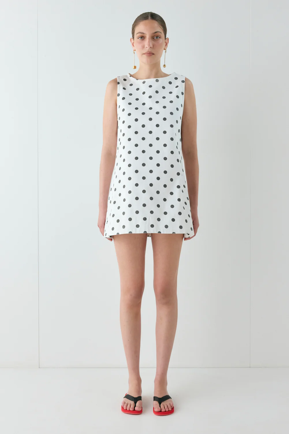 Aftersun Denim Mini Dress Polka Dot - Image 3