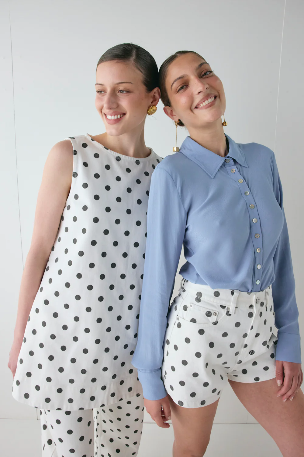 Aftersun Denim Mini Dress Polka Dot - Image 5