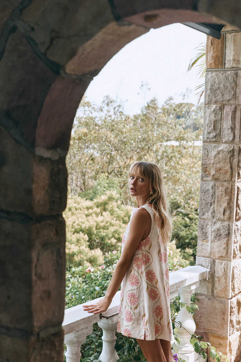 Aftersun Linen Mini Dress Bloom - Image 7