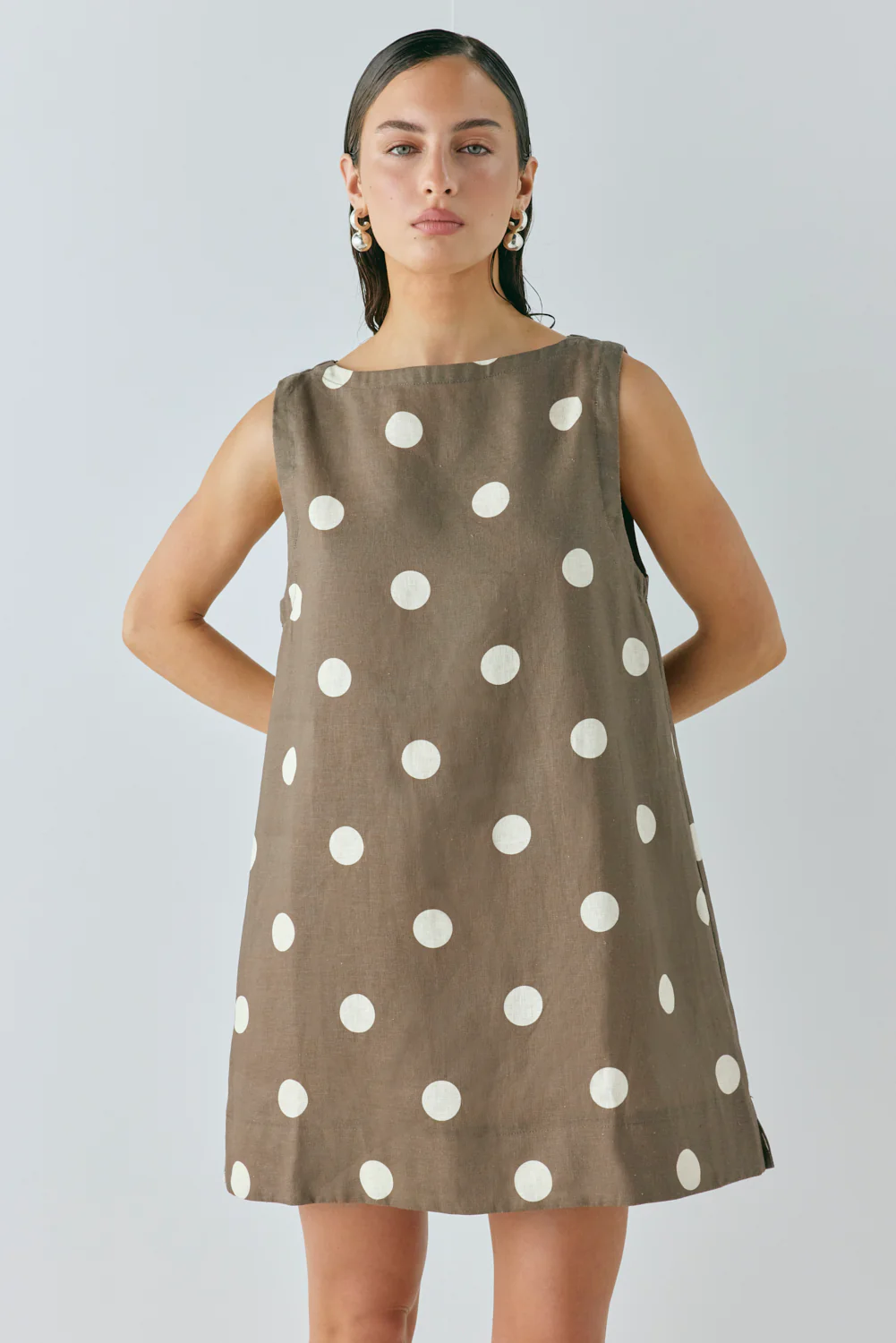 Aftersun Linen Mini Dress Spot - Image 3