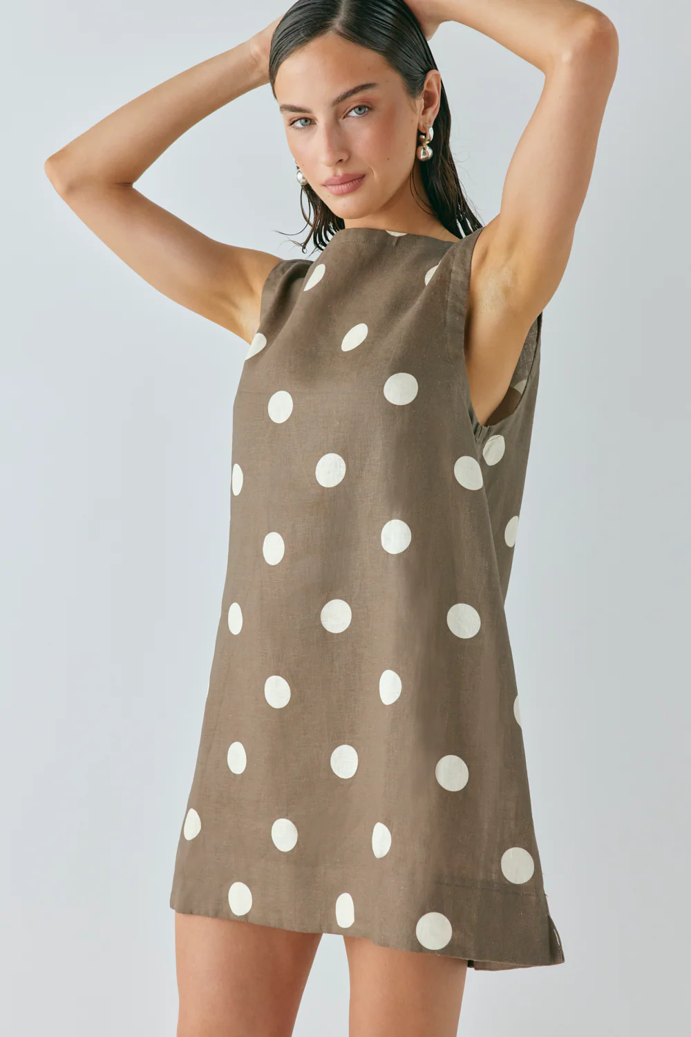 Aftersun Linen Mini Dress Spot - Image 6
