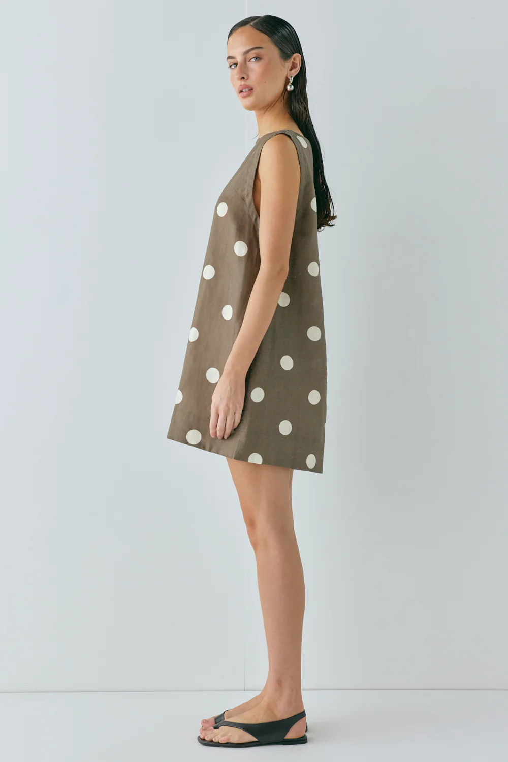 Aftersun Linen Mini Dress Spot - Image 8