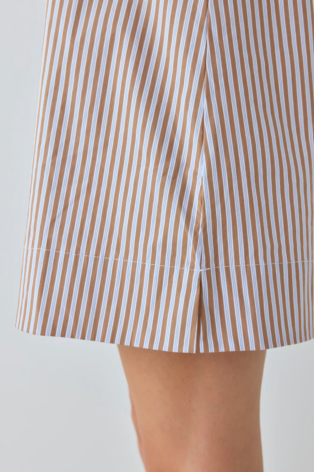 Aftersun Mini Dress Brown Stripe - Image 6