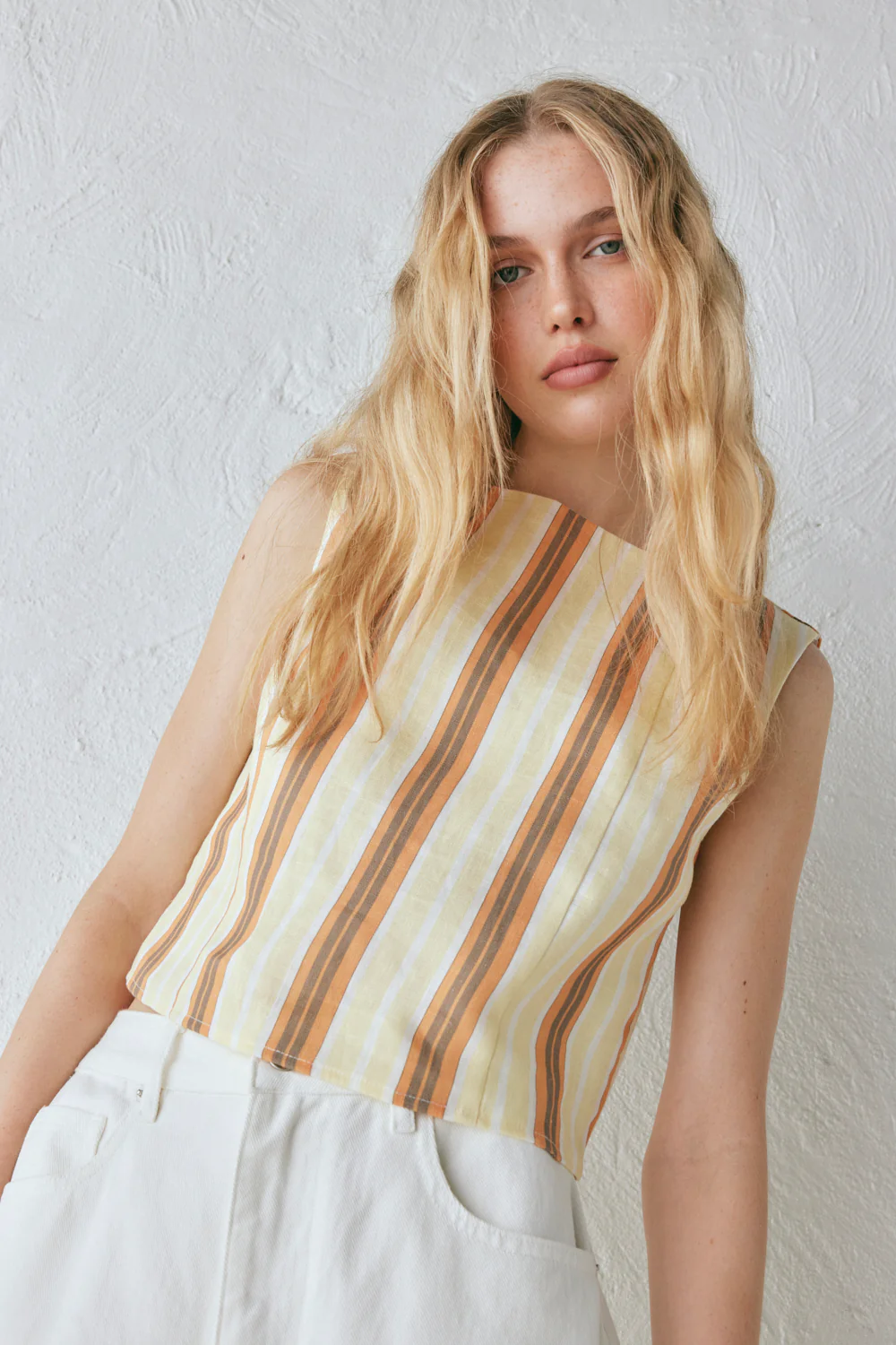 Ama Linen Top Stripe - Image 5