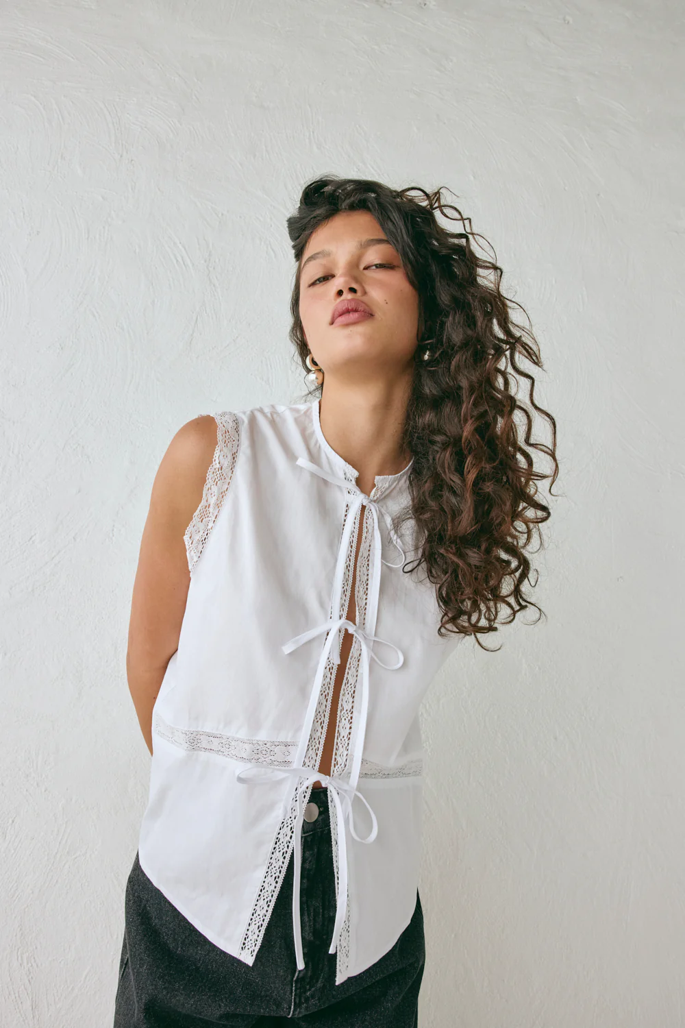 Amber Smock Top White - Image 4
