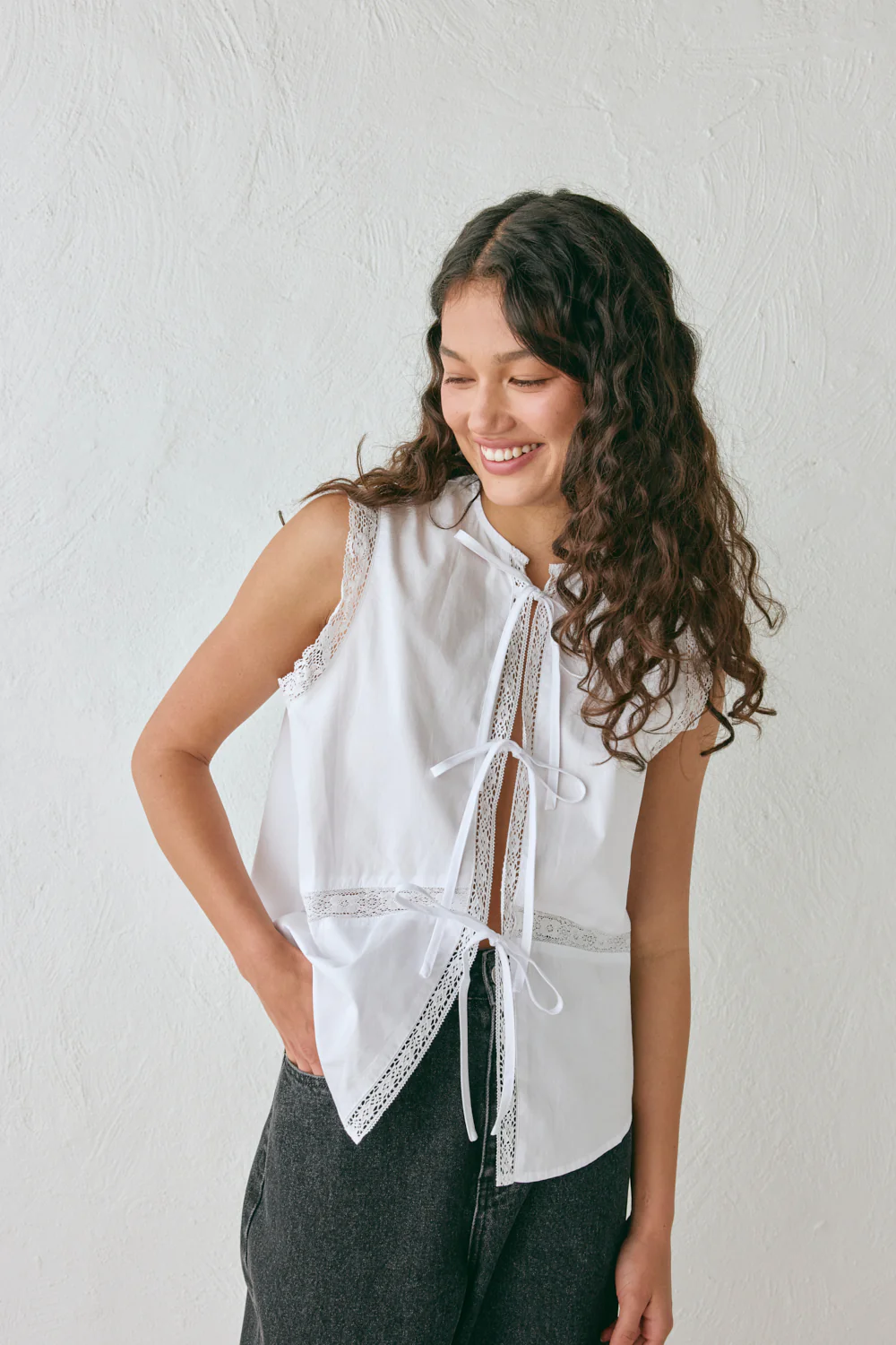 Amber Smock Top White - Image 5