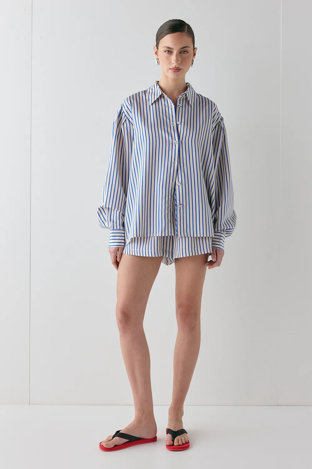Annika Shorts Cobalt Stripe - Image 4