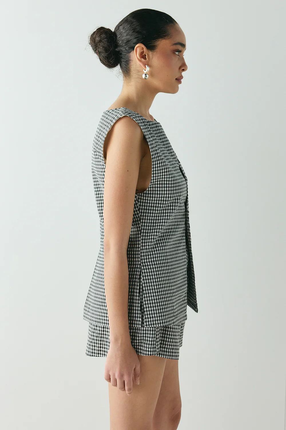 Aria Vest Black Check - Image 7
