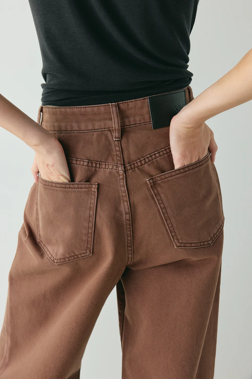 Aston Denim Jeans Chocolate - Image 4