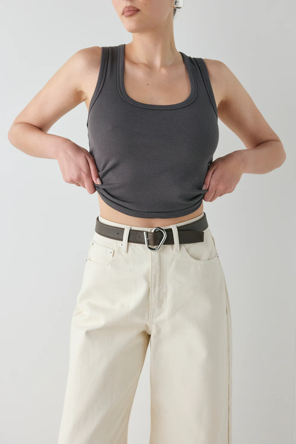 Aston Denim Jeans Cream - Image 2