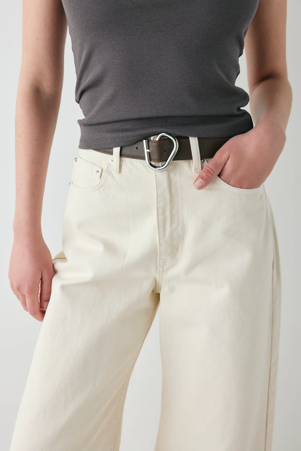 Aston Denim Jeans Cream - Image 5