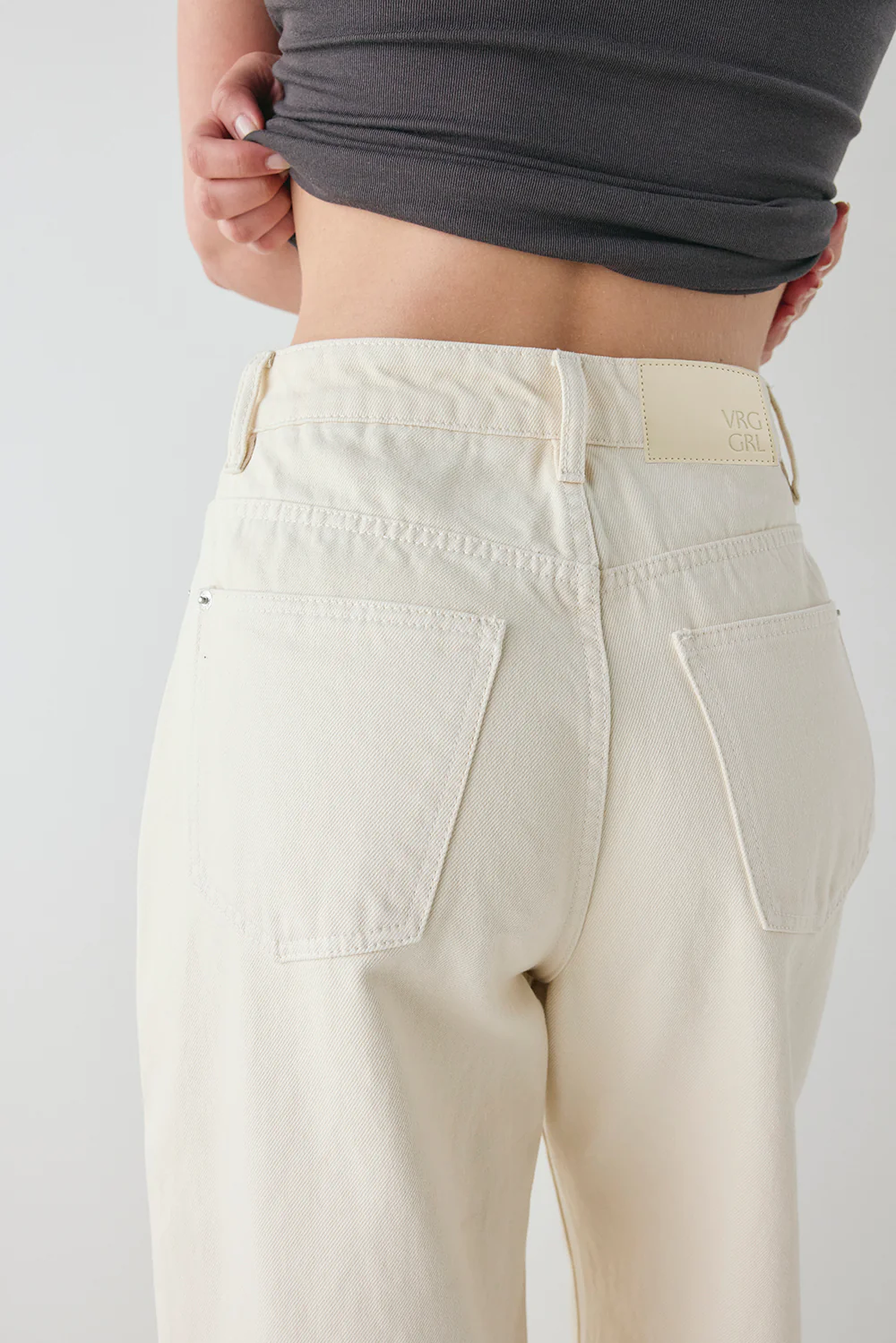 Aston Denim Jeans Cream - Image 6