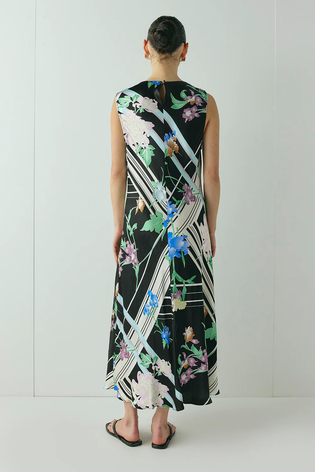 Axelle Satin Midi Dress Zari - Image 7