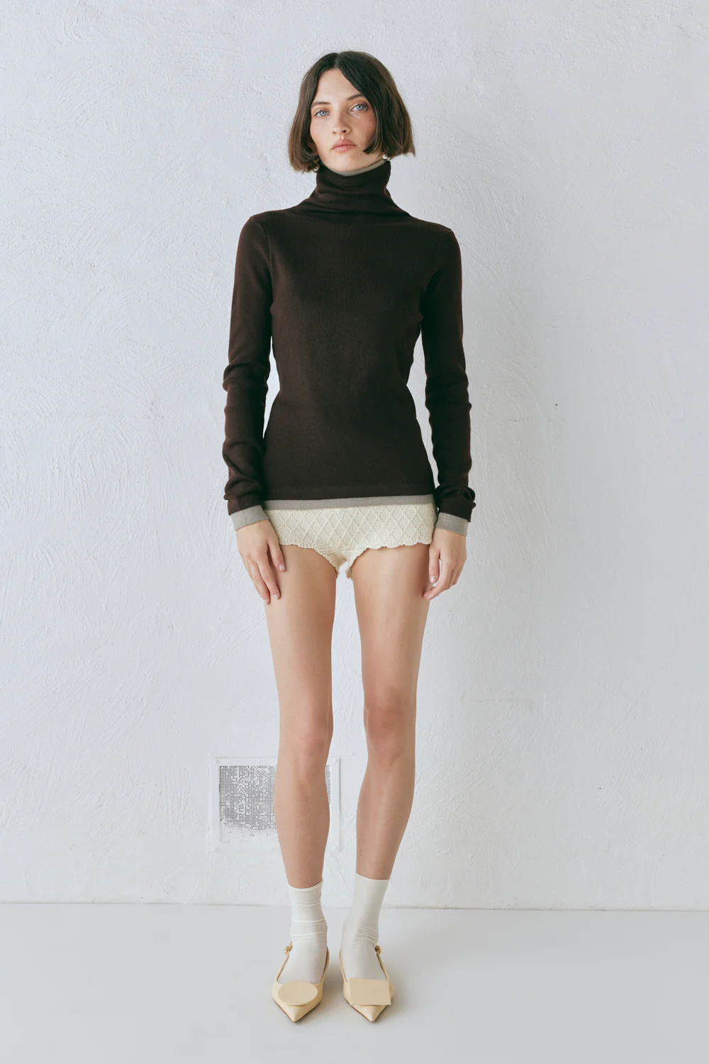 Bea Knit Skivvy Chocolate - Image 2