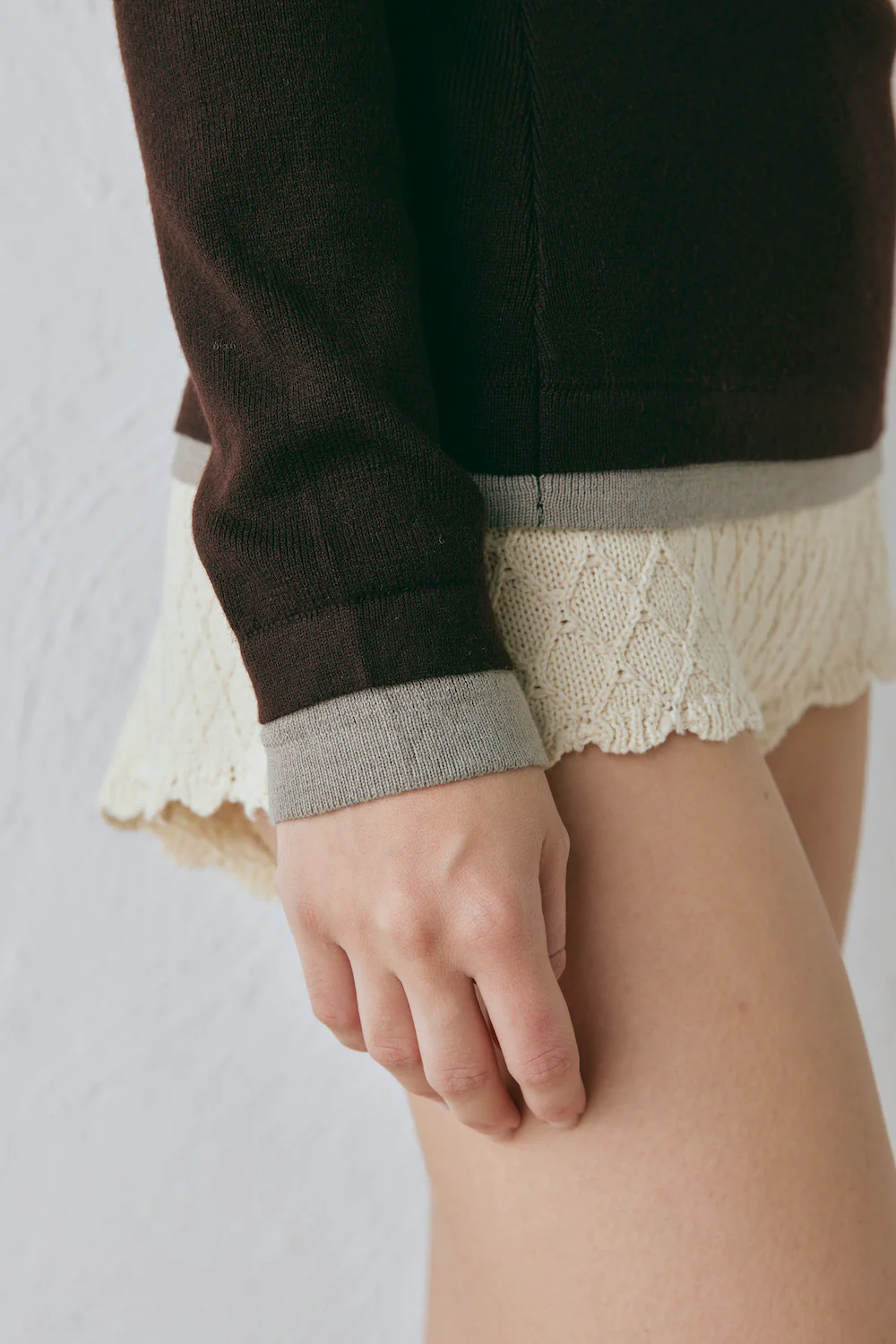 Bea Knit Skivvy Chocolate - Image 4