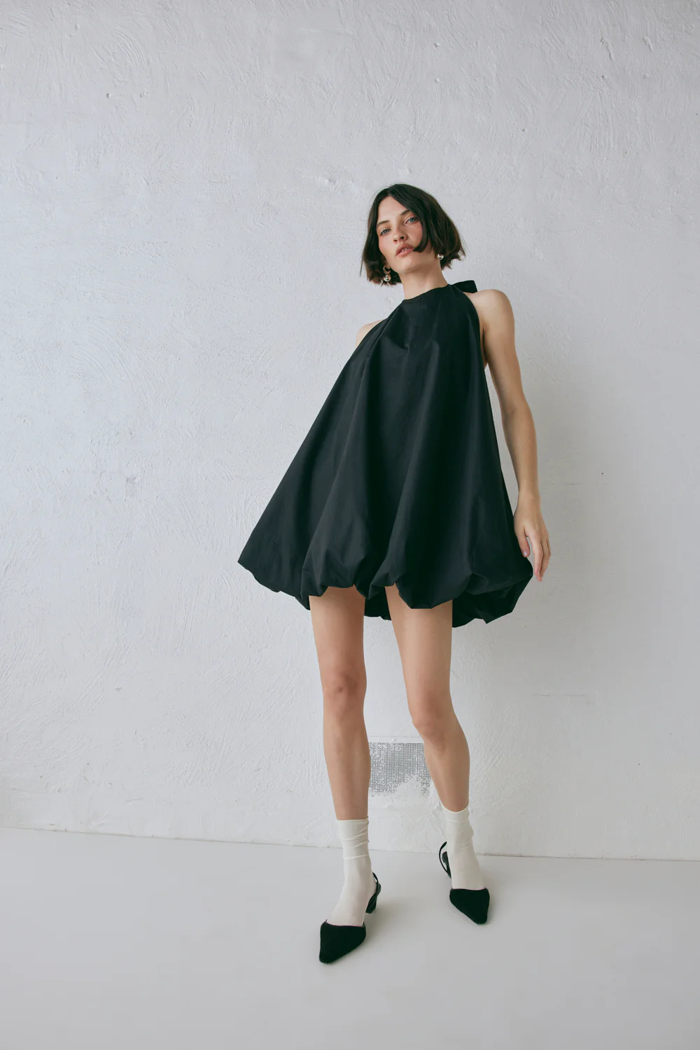Bella Mini Dress Black - Image 3