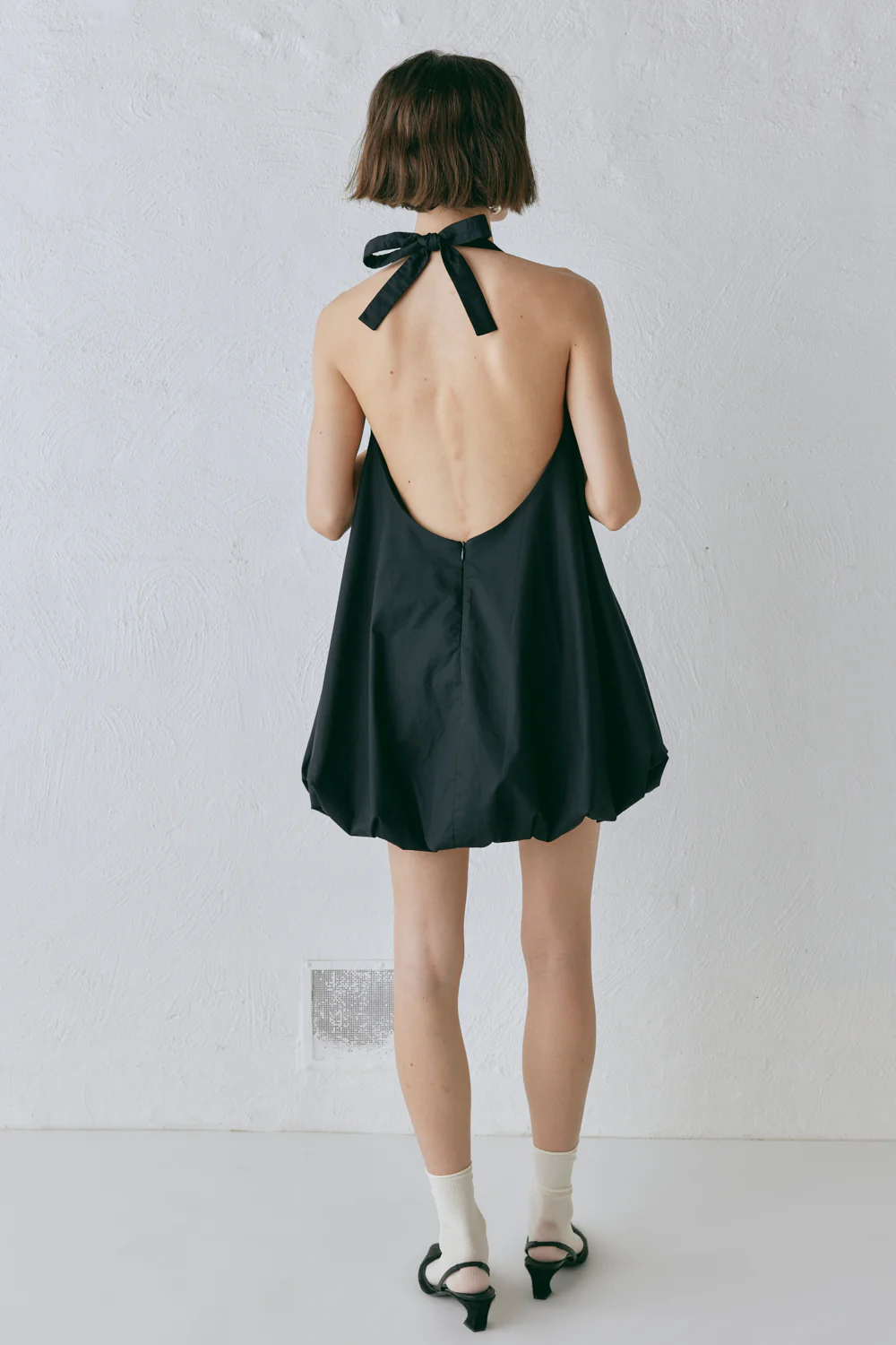 Bella Mini Dress Black - Image 8
