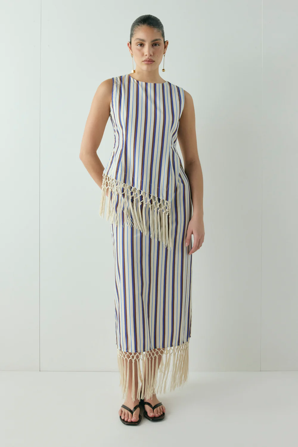 Billie Midi Skirt Stripe - Image 4