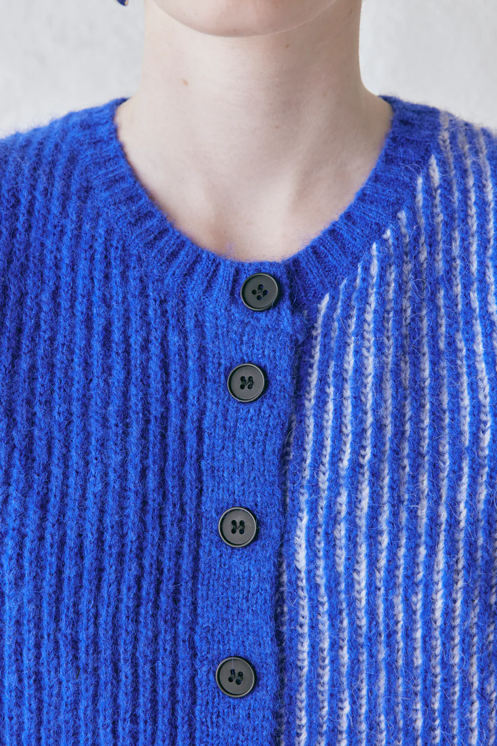 Bridgette Knit Vest Cobalt Splice - Image 4