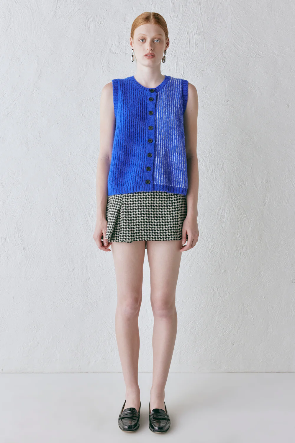Bridgette Knit Vest Cobalt Splice - Image 6