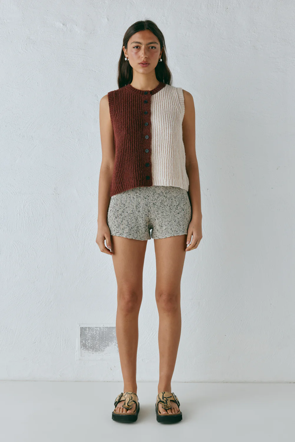 Bridgette Knit Vest Splice - Image 6