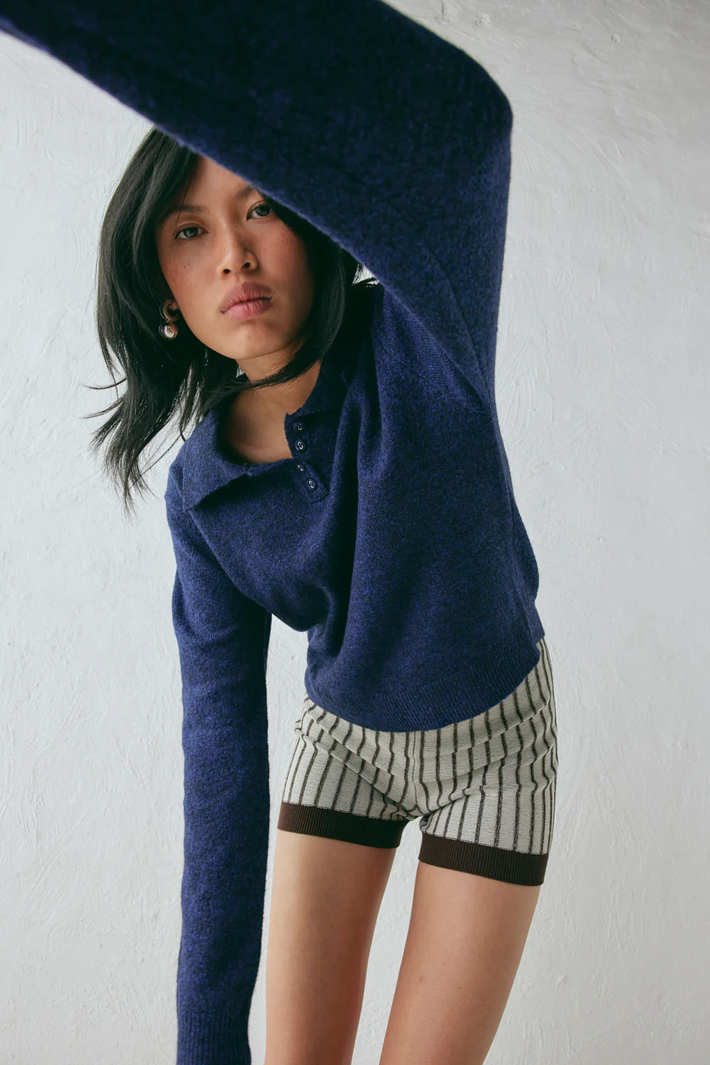 Bronte Knit Jumper Navy Marle - Image 2