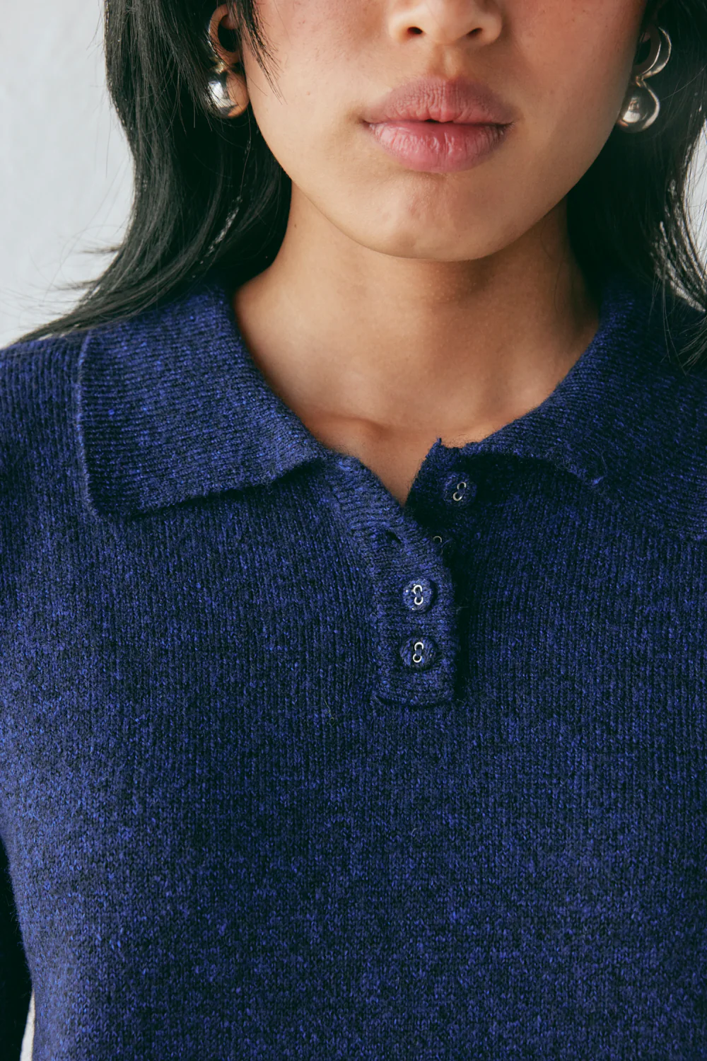 Bronte Knit Jumper Navy Marle - Image 3
