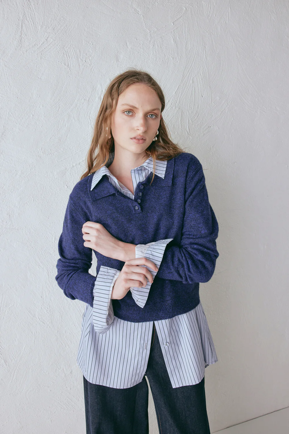 Bronte Knit Jumper Navy Marle - Image 8