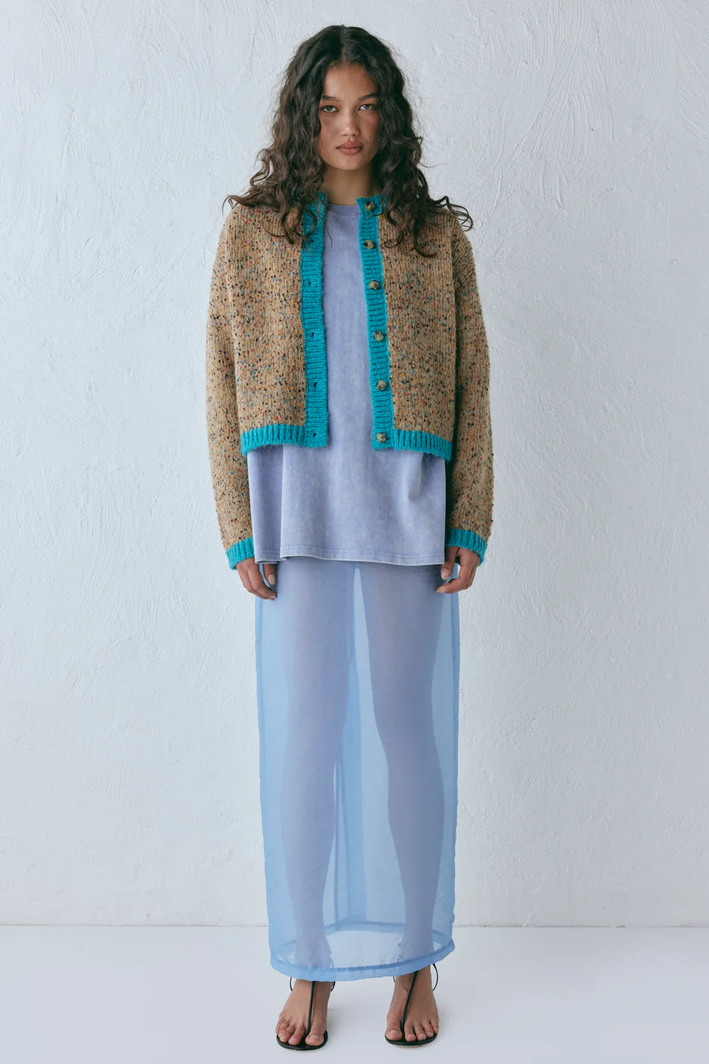 Camila Knit Cardigan Speckle - Image 7