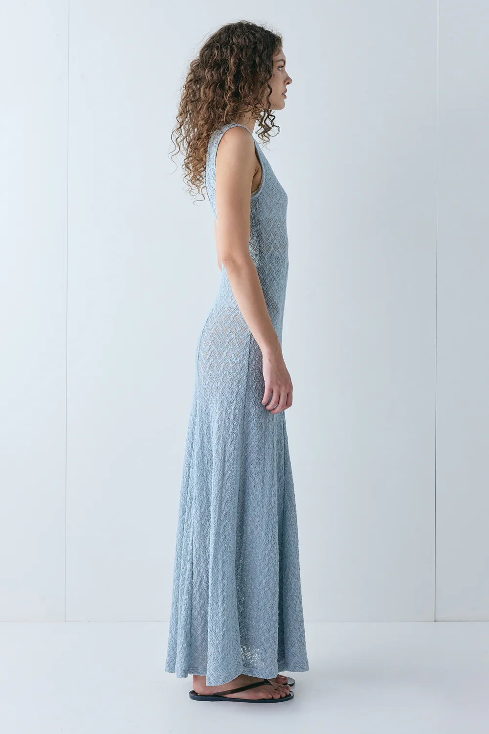 Caro Lace Maxi Dress Powder - Image 6