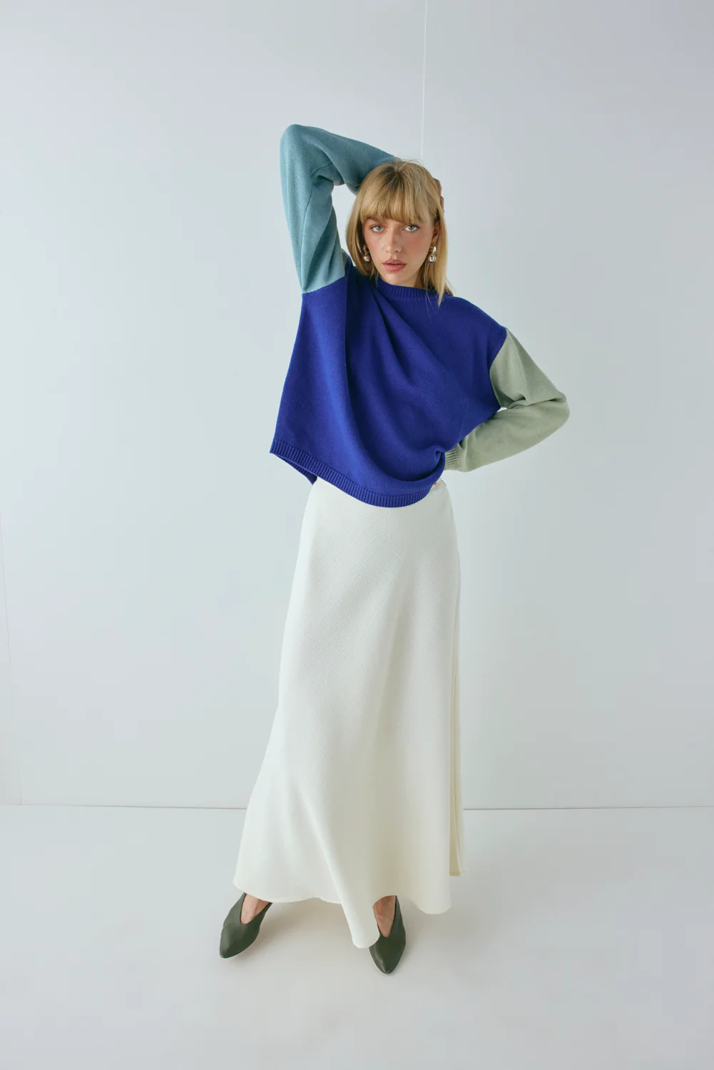 Cece Maxi Skirt Cream - Image 6