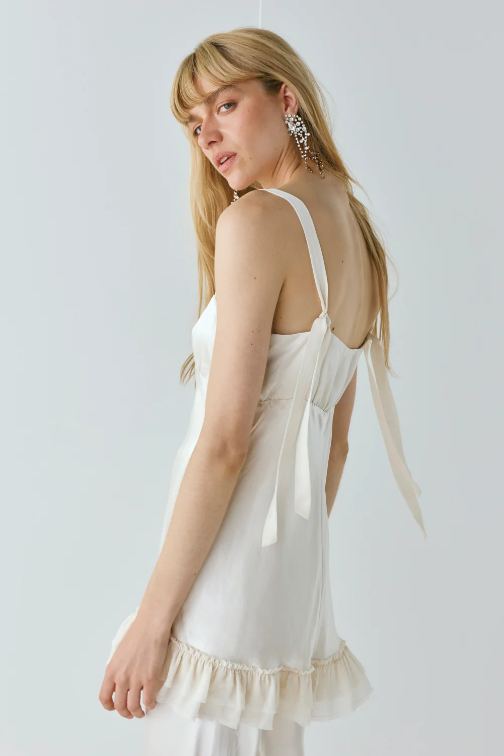 Cher Satin Top Cream - Image 2