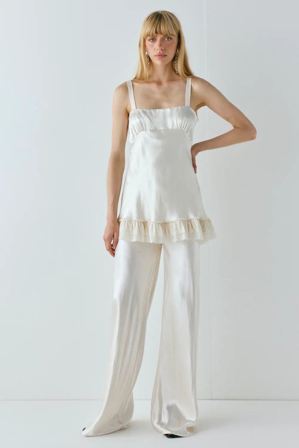 Cher Satin Top Cream - Image 5