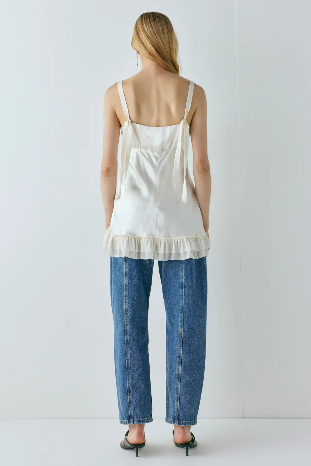 Cher Satin Top Cream - Image 7