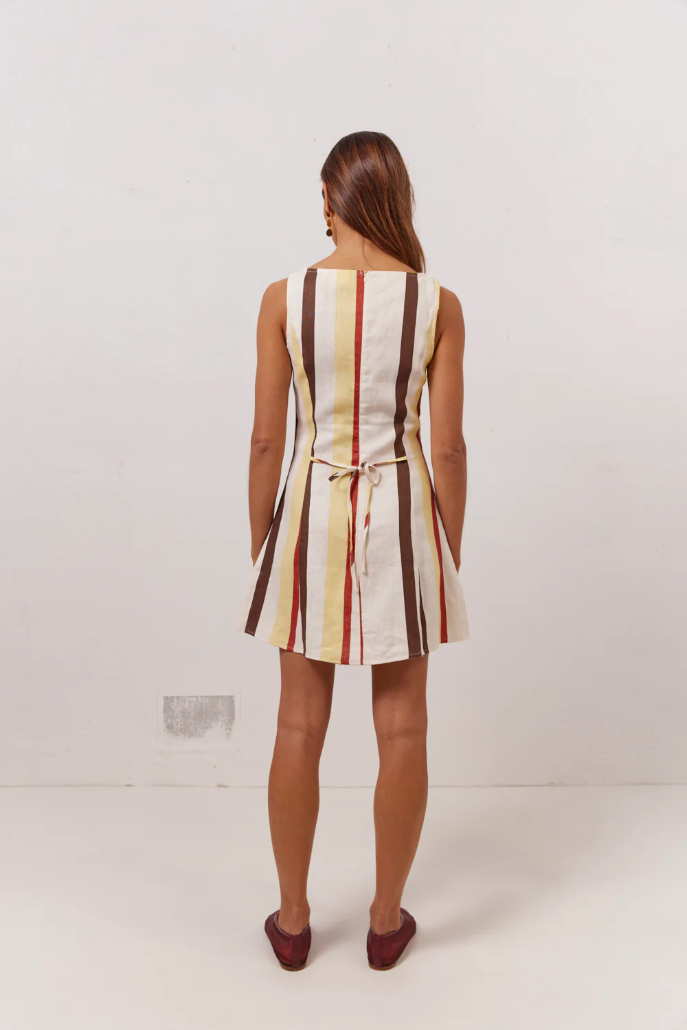 Chloe Linen Mini Dress Ace - Image 6