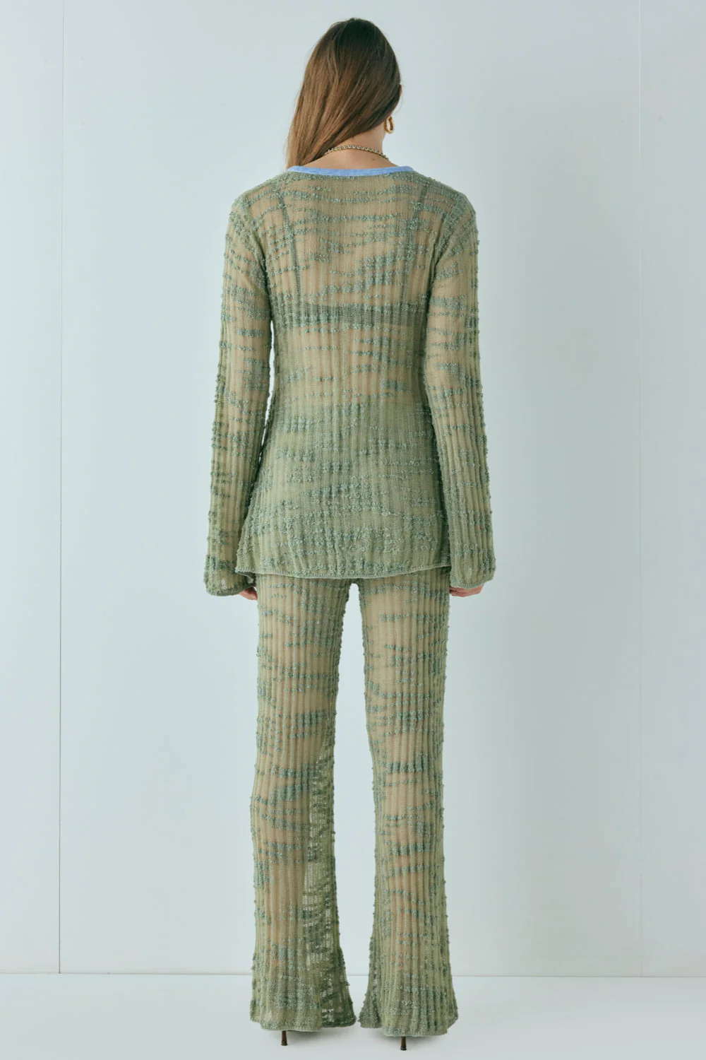 Crista Knit Top Khaki - Image 6