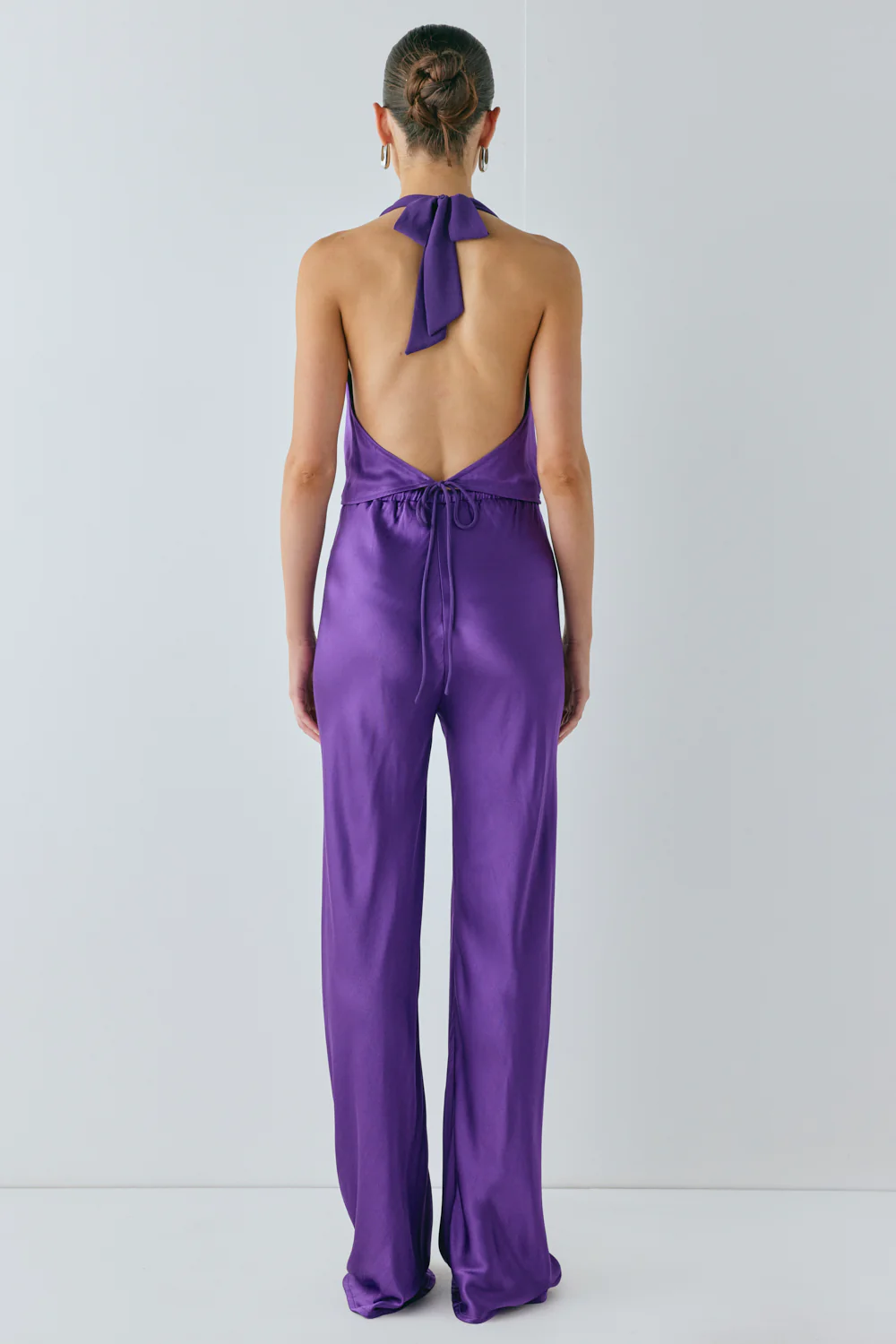 Darcy Satin Halter Top Violet - Image 8
