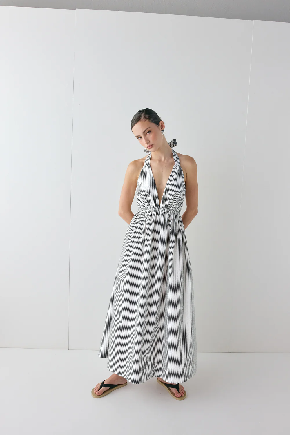 Demi Midi Dress Stripe - Image 4