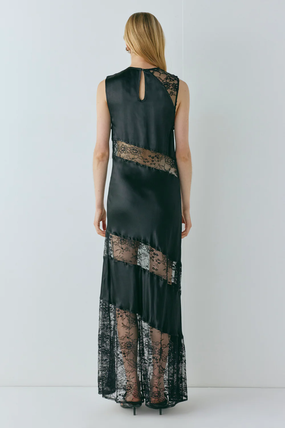Dorit Lace Maxi Dress Black - Image 8