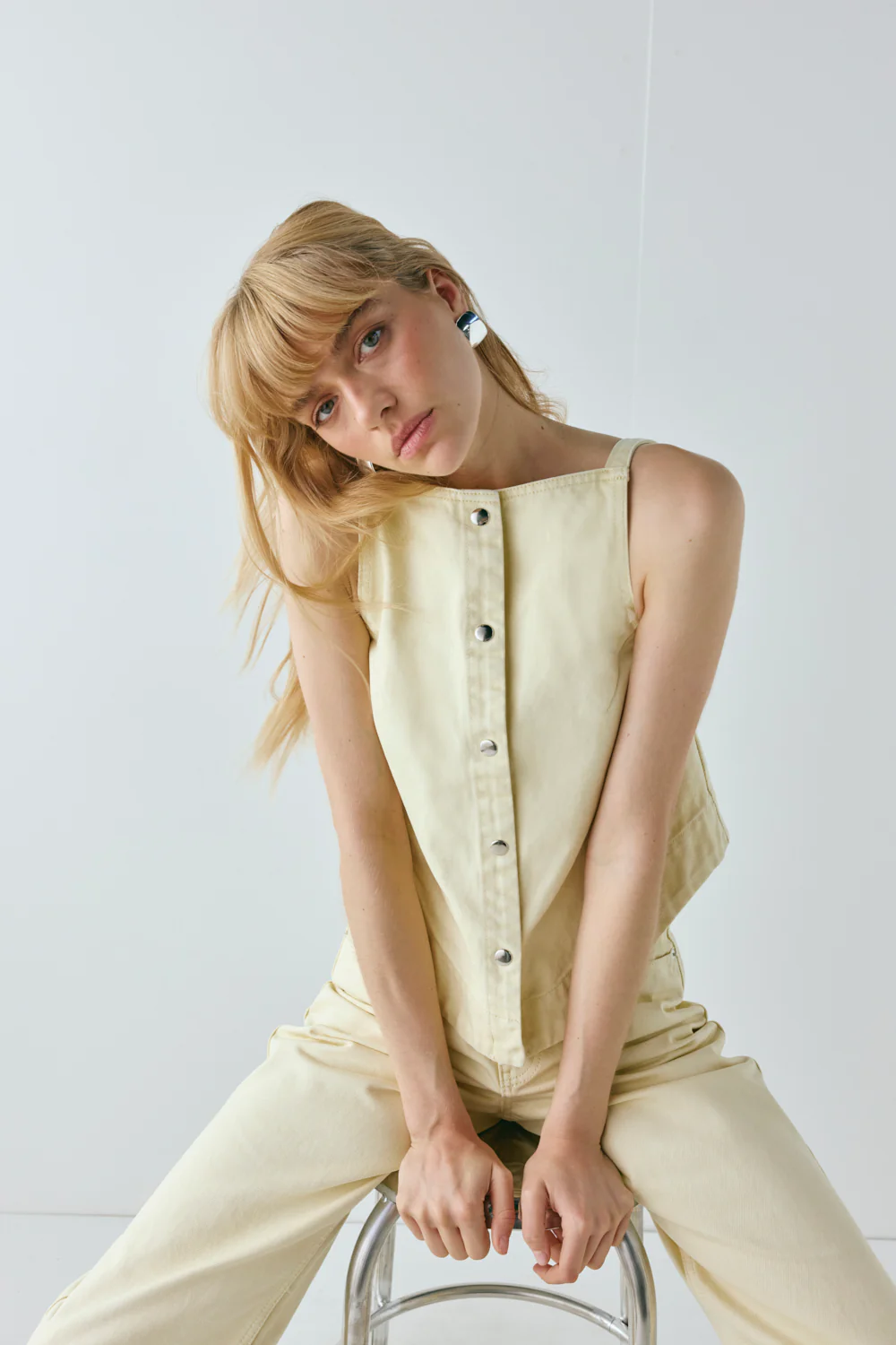 Drew Denim Top Butter - Image 2