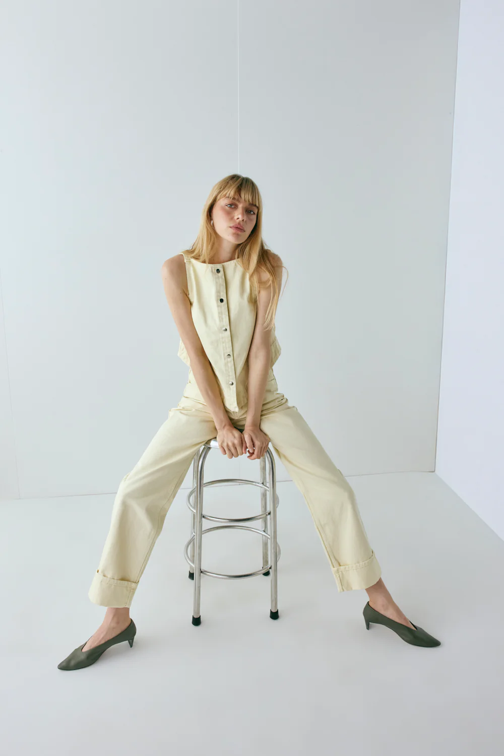 Drew Denim Top Butter - Image 5