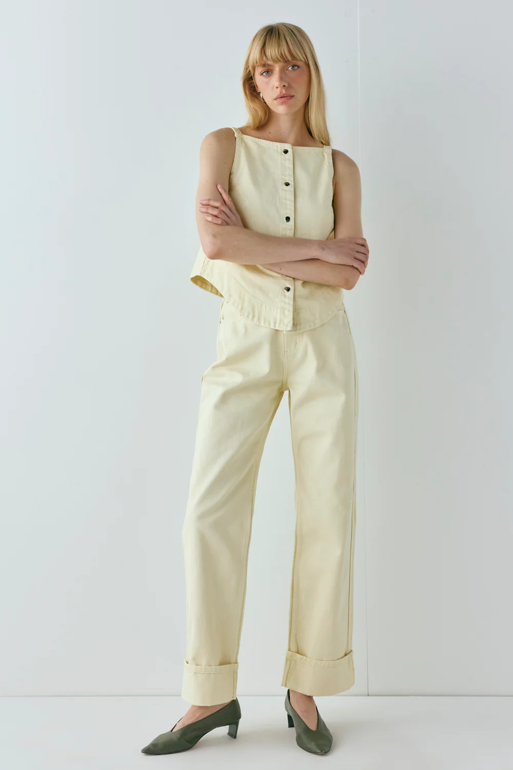 Drew Denim Top Butter - Image 6