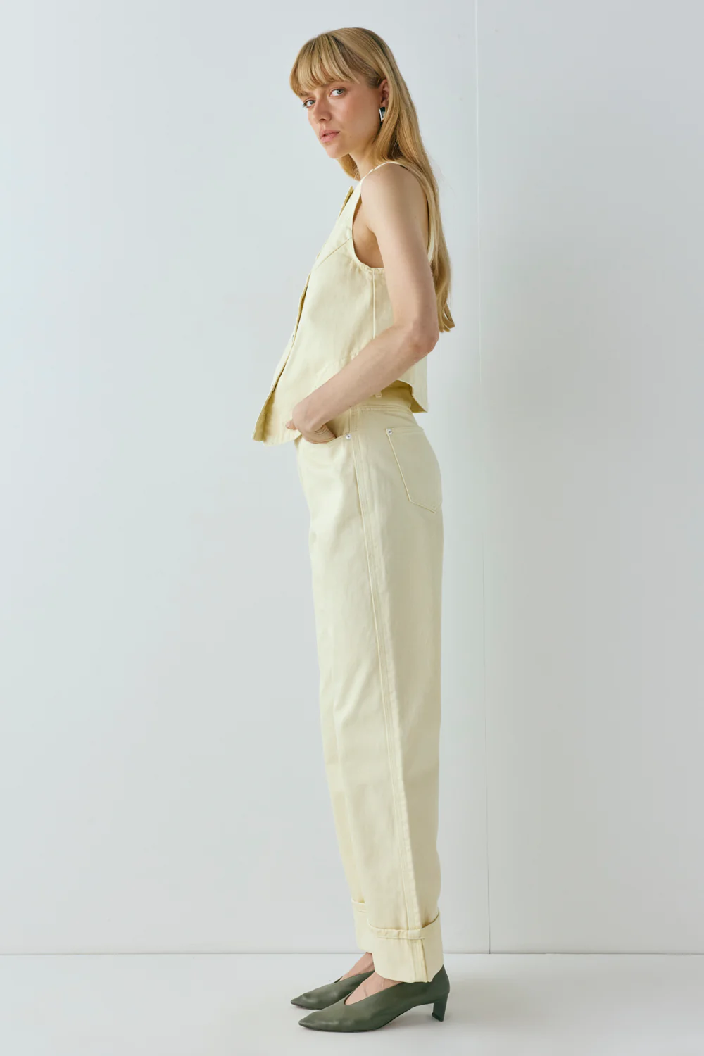Drew Denim Top Butter - Image 7