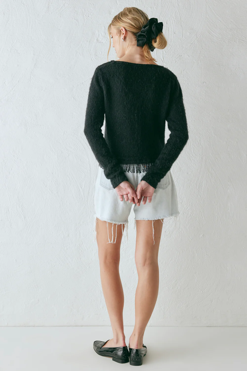 Edie Knit Cardigan Black - Image 11