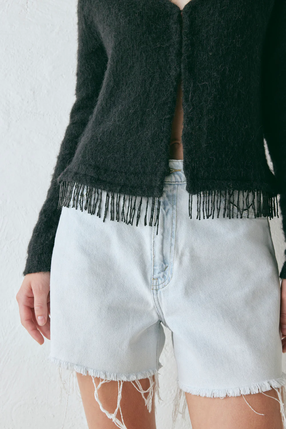 Edie Knit Cardigan Black - Image 6