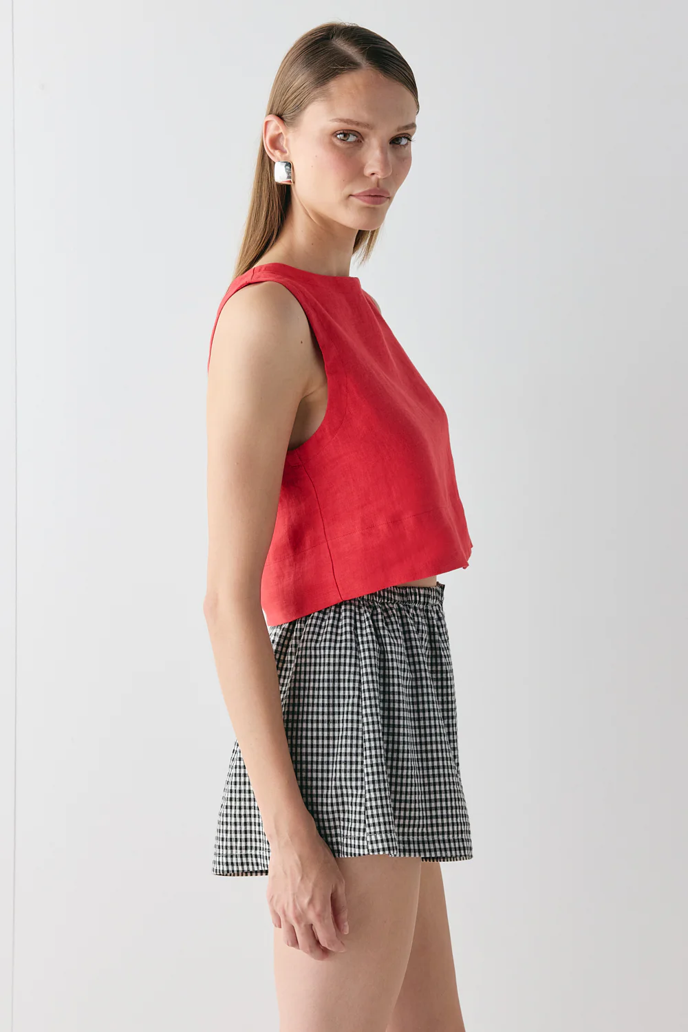 Eira Shorts Black Check - Image 7