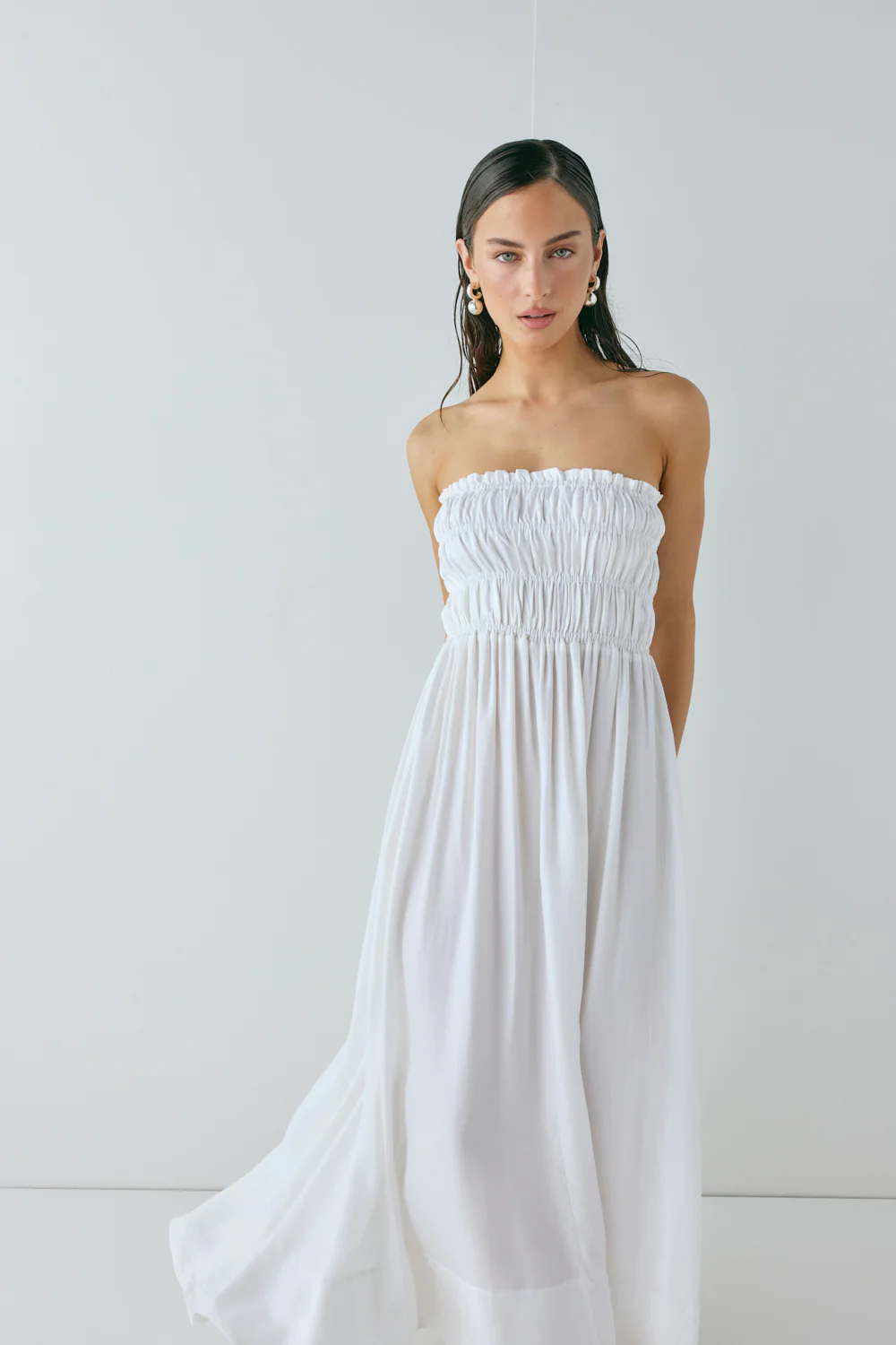 Eliana Maxi Dress White - Image 6