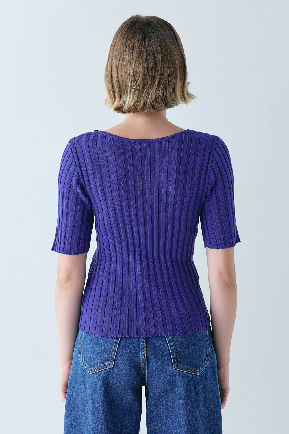 Elisa Knit Top Purple - Image 7