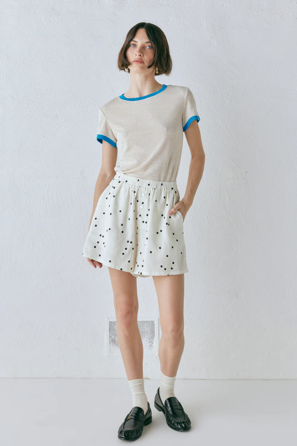 Eliza Linen Shorts Dot - Image 2