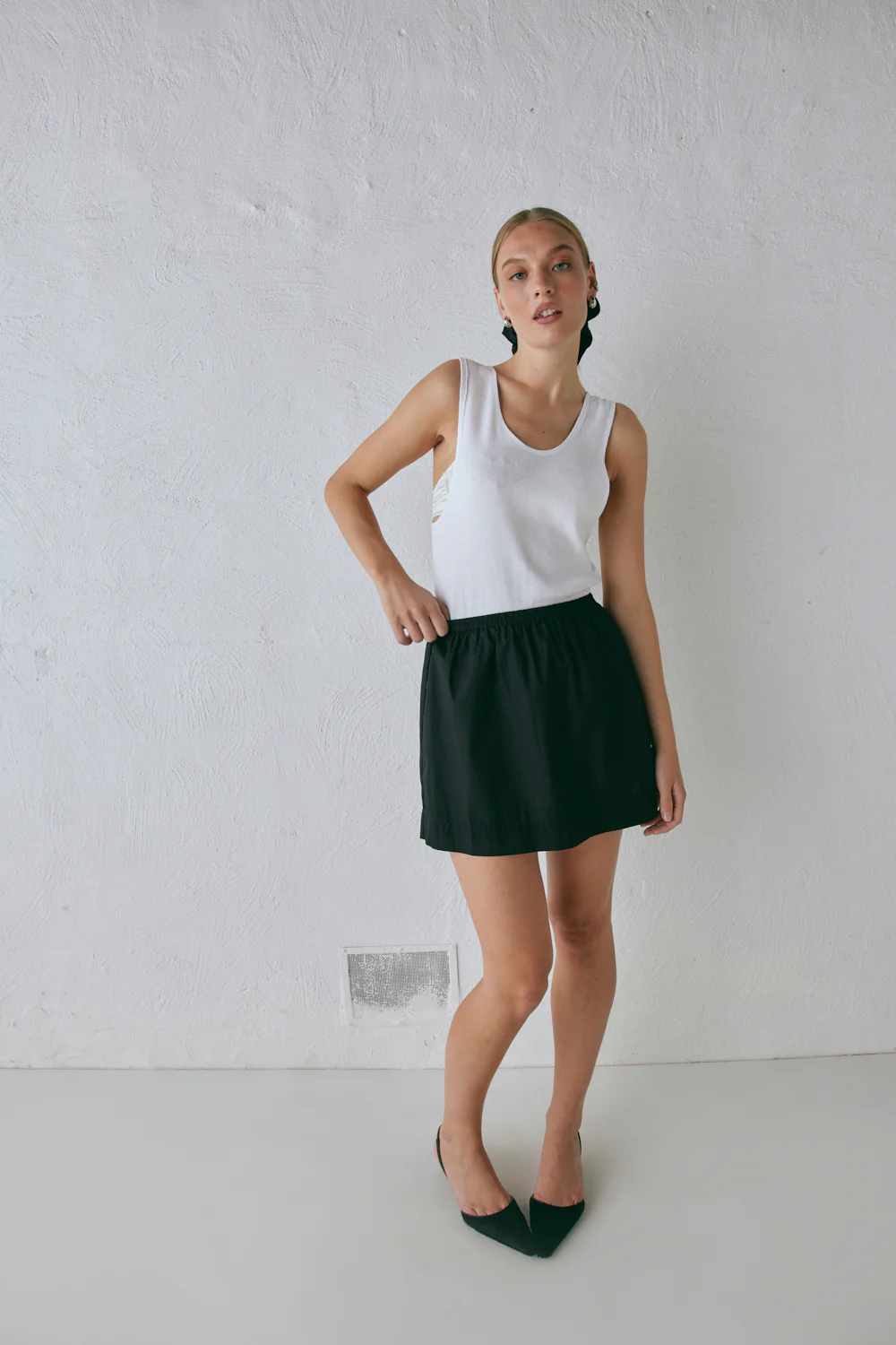 Elka Mini Skirt Black - Image 2